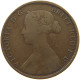 GREAT BRITAIN HALFPENNY 1861 Victoria 1837-1901 #c032 0551 - C. 1/2 Penny