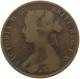 GREAT BRITAIN HALFPENNY 1861 Victoria 1837-1901 #a011 0395 - C. 1/2 Penny