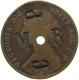 GREAT BRITAIN HALFPENNY 1860 Victoria 1837-1901 COUNTERMARKED MR-CP #c046 0329 - C. 1/2 Penny