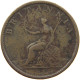 GREAT BRITAIN HALFPENNY 1807 GEORGE III. 1760-1820 #a009 0059 - B. 1/2 Penny