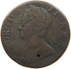GREAT BRITAIN HALFPENNY 1750 George II. 1727-1760. #s020 0167 - B. 1/2 Penny