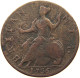 GREAT BRITAIN HALFPENNY 1736 George II. 1727-1760. #t149 0089 - B. 1/2 Penny