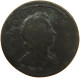 GREAT BRITAIN HALFPENNY 1724 George I. (1714-1727) #c029 0031 - B. 1/2 Penny