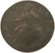 GREAT BRITAIN HALFPENNY 1/2 PENNY 1753 George II. 1727-1760. #t021 0085 - B. 1/2 Penny