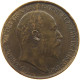 GREAT BRITAIN HALF PENNY 1905 Edward VII., 1901 - 1910 #t145 0505 - C. 1/2 Penny