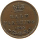 GREAT BRITAIN HALF FARTHING 1844 Victoria 1837-1901 #t100 0207 - A. 1/4 - 1/3 - 1/2 Farthing