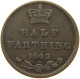 GREAT BRITAIN HALF FARTHING 1843 Victoria 1837-1901 #t073 0233 - A. 1/4 - 1/3 - 1/2 Farthing