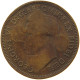 GREAT BRITAIN HALFPENNY 1949 George VI. (1936-1952) COUNTERMARKED M #a011 0345 - C. 1/2 Penny