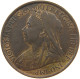 GREAT BRITAIN PENNY 1900 Victoria 1837-1901 #t156 0545 - D. 1 Penny