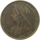 GREAT BRITAIN PENNY 1900 Victoria 1837-1901 #c060 0093 - D. 1 Penny