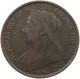 GREAT BRITAIN PENNY 1896 Victoria 1837-1901 #a065 0505 - D. 1 Penny