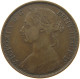 GREAT BRITAIN PENNY 1889 Victoria 1837-1901 #t100 0349 - D. 1 Penny