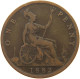 GREAT BRITAIN PENNY 1882 H Victoria 1837-1901 #a065 0513 - D. 1 Penny