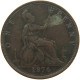 GREAT BRITAIN PENNY 1876 Victoria 1837-1901 #s010 0297 - D. 1 Penny