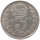 GREAT BRITAIN THREEPENCE 1905 Edward VII., 1901 - 1910 #s031 0257 - F. 3 Pence