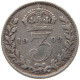 GREAT BRITAIN THREEPENCE 1902 Edward VII., 1901 - 1910 #t162 0283 - F. 3 Pence