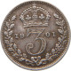 GREAT BRITAIN THREEPENCE 1901 Victoria 1837-1901 #t115 0437 - F. 3 Pence