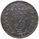 GREAT BRITAIN THREEPENCE 1899 Victoria 1837-1901 #t114 0115 - F. 3 Pence