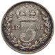 GREAT BRITAIN THREEPENCE 1891 Victoria 1837-1901 #t078 0413 - F. 3 Pence