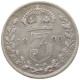 GREAT BRITAIN THREEPENCE 1895 Victoria 1837-1901 #s038 0705 - F. 3 Pence