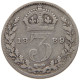 GREAT BRITAIN THREEPENCE 1889 Victoria 1837-1901 #c037 0325 - F. 3 Pence