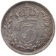 GREAT BRITAIN THREEPENCE 1887 Victoria 1837-1901 #t158 0453 - F. 3 Pence