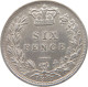 GREAT BRITAIN SIXPENCE 1887 Victoria 1837-1901 #t115 0393 - H. 6 Pence