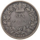 GREAT BRITAIN SIXPENCE 1834 WILLIAM IV. (1830-1837) #t112 0239 - H. 6 Pence