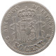 SPAIN 50 CENTIMOS 1880 Alfonso XII. (1874–1885) #a045 0803 - Andere & Zonder Classificatie