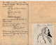 VP22.458 - PARIS 1905 - LAS - Lettre De M. Pétrus DUREL à M. RIDOUARD Député De La Vienne + Dessin M. Maurice ROUVIER ? - Ecrivains