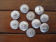 Lot Boutons Argent Militaire Français Année 50' - Cavalerie - Train - Indochine. - Buttons