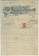 Brazil 1906 Invoice By Gonçalves Zenha & Co Issued In Rio De Janeiro National Treasury Tax Stamp 300 Réis - Briefe U. Dokumente