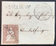 Delcampe - L1 DORLIKON (ZH Thalheim An Der Thur)+Andelfingen 1860 Miniatur Brief Strubel ZNr22G (Schweiz Briefli Miniature Cover - Covers & Documents