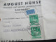 1948 Bizone Bauten Nr.80 Eg (2) Fernbrief Dortmund - Lippstadt / Firmenbrief Rechnung August Nühse Heizung / Sanitär - Briefe U. Dokumente