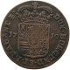 SPANISH NETHERLANDS LIARD 1710 FELIPE V. (1700-1724, 1724-1746) RARE #t065 0047 - 1556-1713 Pays-Bas Espagols