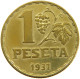 SPAIN PESETA 1937 Alfonso XIII. (1886–1941) #a094 0615 - 1 Peseta
