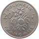 POLYNESIA 20 FRANCS 1967  #c064 0253 - French Polynesia