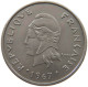 POLYNESIA 20 FRANCS 1967  #a053 0829 - French Polynesia