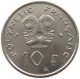 POLYNESIA 10 FRANCS 1973  #s065 0393 - Frans-Polynesië