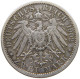 PREUSSEN 2 MARK 1902  #t007 0299 - 2, 3 & 5 Mark Silver