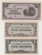 Giappone, Occupazione Delle Filippine Banconota Da 50 + 5 + 5  Centavos 1943 ( 50 Fds ) - Japan
