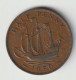 GREAT BRITAIN 1950: 1/2 Penny, KM 868 - C. 1/2 Penny