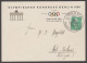 1930 IOC Congress In Berlin Printed Card With 5pf Tied By Special Olympic Congress Cds - Summer 1936: Berlin