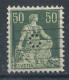 Suisse N°124 (o)  Perforé C - Gezähnt (perforiert)