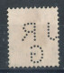 Suisse N°119 (o)  Perforé J R G - Perfin