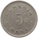 ROMANIA 5 BANI 1900 Carol I. 1866-1914 #s067 1005 - Roumanie