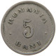 ROMANIA 5 BANI 1900 Carol I. 1866-1914 #s067 1083 - Roumanie