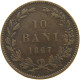 ROMANIA 10 BANI 1867 WATT CO Carol I. 1866-1914 #a062 0255 - Roumanie