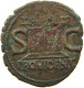 ROME EMPIRE AS  Tiberius (4-37) DIVUS AUGUSTUS POSTHUMOUS UNDER TIBERIUS SC PROVIDENT #t126 0049 - Les Julio-Claudiens (-27 à 69)