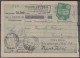 ⁕ Yugoslavia 1946 Serbia / Vojvodina ⁕ Postal Savings Bank Novi Sad - Money Order Receipt - PORTO Official ⁕ GOSPODJINCI - Timbres-taxe